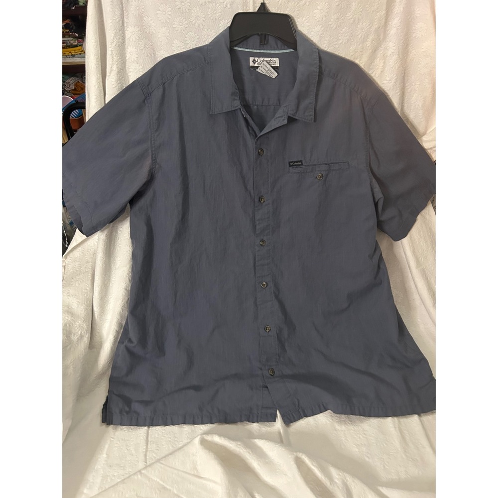 Columbia Sportswear Columbia Men's PFG Slack Tide Camp Shirt XL Gray ShortSleeve